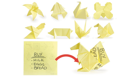 sticky note origami pdf
